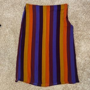 American Eagle Vertical Stripped Skirt